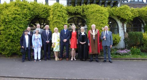 Civic Service 7th July 2019 - Much Wenlock Town councillors
